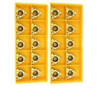 Inserto de carburo, 20 piezas 16ER AG60 insertos de rosca con alto agarre y resistencia para poste de herramienta de torno SER1616H16 y mecanizado CNC
