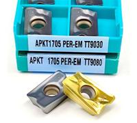 Inserto de carburo APKT1705 PER EM TT9080 9030 Torno CNC