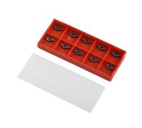 Inserto de carburo DCMT0702 EM YBC205 para herramienta de barra de perforación de torno CNC con forma de hoja de 55 grados y radio de nariz de herramienta R0.4