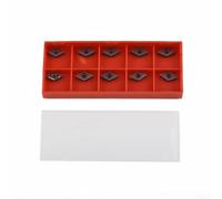 Inserto de carburo DCMT0702 EM YBC205 para herramienta de barra de perforación de torno CNC con forma de hoja de 55 grados y radio de nariz de herramienta R0.4