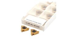 Inserto de carburo Herramienta de torneado externo 10 Uds 16ER 16IR AG60 LDA LDC herramienta de torneado hilo aleación dura herramientas torno uso for acero y inoxidable(16IR AG60 LDC)