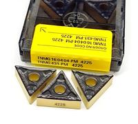 Inserto de carburo TNMG160408 TNMG160404 PM4225 herramienta de torneado externo TNMG 160408 160404 PM 4225 herramienta de torno 10 Uds(TNMG160404-PM 4225)