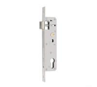 Inserto de cerradura de mortaja posterior de 85 x 25 mm para puertas de marco tubulares que soportan instalaciones zurdas y diestras