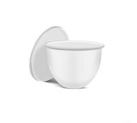 Inserto de cuenco de silicona compatible con batidora de pie, forro resistente al calor de grado alimenticio con boquilla de vertido, apto para microondas y lavavajillas (blanco, 5 cuartos de galón)