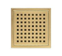 Inserto de diamante Colador de pelo rejilla multicolor, desagüe ducha cuadrado acero inoxidable SUS 304, 150x150mm(Type3)