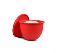 Inserto de forro de mezcla de silicona compatible con cuenco mezclador de soporte de 5 cuartos que permite una liberación suave de masas de masa y otras mezclas (A; rojo)