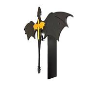 Inserto de libro de dragones de cuarta ala, inserto de libro de dragón doble de cuarta ala, hecho a mano con alas de dragón negro y dorado, marcador de libro hecho a mano con doble dragón