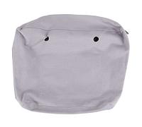 Inserto de lona sólida impermeable forro interior inserto bolsillo con cremallera para bolsa Obag O Bag Caqui, gris claro, 39*12*31cm