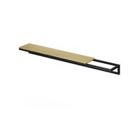 Inserto de madera auténtica Bette Q043 para toallero, 80cm, Q043-813, Color: moca