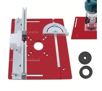Inserto de mesa de enrutador,Tablero de inserción de mesa de enrutador | Con guía de calibre de ingletes Mesa de grabado y recort