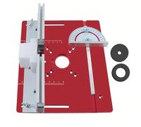 Inserto de placa de enrutador | Guía de calibre de inglete para | enrutadores de mesa, carpintería, tabla de grabado de recorte, placa de enrutador deslizante suave