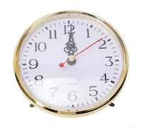 Inserto de reloj de cuarzo, movimiento dorado de repuesto silencioso para reparación de reloj (90 mm)