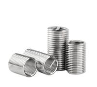 Inserto de reparación de rosca de buje de tornillo, 5 uds. M24*3 1D-2D 304, insertos de manga de acero inoxidable(M24x3x1.5D)