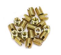 Inserto de Rosca Autorroscante, 20 Piezas Accesorios de Inserción de Rosca de Acero Al Carbono Kit de Reparación de Tornillos para Reparación de Roscas(In M12*1,75 Exterior M16*1,5 Longitud 22mm)