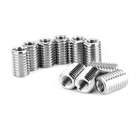 Inserto de rosca autorroscante, inserto de rosca de metal con tornillo ranurado de 15 mm de longitud para comunicación electrónica de automóviles de aviación
