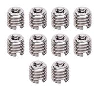 Inserto de rosca autorroscante, tuerca reductora de rosca macho hembra Rosca hembra M2x0,4 mm Rosca macho M4x0,7 mm，Longitud: 4 mm