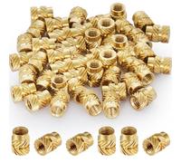 Inserto de rosca M2, tuercas de presión, 200 unidades, inserto de rosca 3D, M2 × 4 × 3,5 mm, insertos roscados para componentes de impresión 3D y piezas de plástico