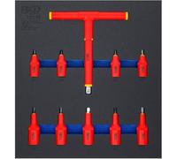 Inserto de sierva de taller 2/3 - Juego de 10 boquillas VDE 4-10 mm - 3/8 y 1/2 - Seguridad y versatilidad - D-Work