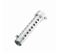 Inserto de Silenciador para Motocicleta, Tamaño de Rosca de 6mm, Longitud de 135mm, Lata de Escape para Motocicleta, Silenciador DB Killer, Inserto Deflector Plateado (35 mm)