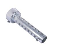 Inserto de Silenciador para Motocicleta, Tamaño de Rosca de 6mm, Longitud de 135mm, Lata de Escape para Motocicleta, Silenciador DB Killer, Inserto Deflector Plateado (45 mm)