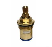Inserto de válvula de grifo de latón, 2 piezas de repuesto para mezclador de cerámica de 1/2 pulgada x 45 mm, cartucho universal de repuesto para grifo de cuarto de vuelta