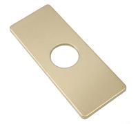 Inserto decorativo de acero inoxidable 304 con textura cepillada para uso de un solo agujero tanto en encimeras de cocina como de baño (oro cepillado)