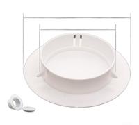 Inserto decorativo de la cubierta del agujero de la pared del tipo partido para la placa blanca de los Pp del tubo de la CA 34m m a 170m m (U