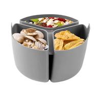 Inserto divisor de olla lenta, inserto antiadherente de olla de cocción lenta, divisor plegable de 3 compartimentos, utensilios de cocina resistentes al calor para cocinar en vacaciones