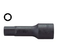 Inserto hexagonal HANS 1/2 pulgadas 6 mm largo (75mm)