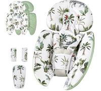 Inserto infantil compatible con 4moms Mamaroo Swing y Graco Swing y asiento de coche infantil, cojín de apoyo para cabeza y cuerpo para recién nacido, tela suave transpirable, universal para columpios