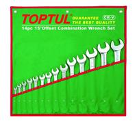 Inserto para carro de herramientas TOPTUL 14uds. 8 - 32mm 15 gradosos de inclinación