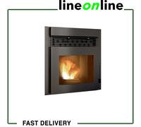 Inserto para chimenea de pellets 11 kW Punto Fuoco Alessio de silicona gris [EEK: A+]
