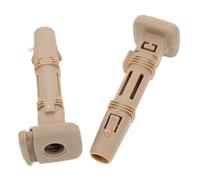Inserto para Reposacabezas de Coche, Guía de Plástico 12,7 MM | Bloqueo Ajustable, Altura y Ángulo Regulables, para Asientos Delanteros, Beige, Instalación Sencilla