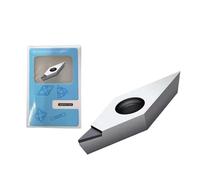 Inserto PCD For aluminio, VCGT 160402/160404/160408 PCD Insertar herramienta de fresado de extremo Torno de torneado CNC(2pcs,VCGT160404 R0.4 PCD)