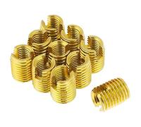 Inserto roscado autorroscante, 10 piezas M8 x M5 autorroscantes Inserto roscado 302 tipo ranurado Buje de tornillo para reparación de roscas