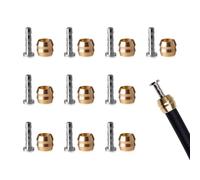 Inserto Verde Oliva, 10 piezas BH90 Manguera hidráulica, Juego de Conexión de Línea para Shimano, Manguera de Bicicleta Inserto de Oliva