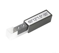 Insertos cuadrados de carburo, 10 piezas de 60 x 12 x 1,5 mm, cuchillas de doble filo de 35° para raspadores de madera y cabezales de cepilladora