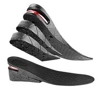 Insertos de altura del zapato para hombres, altura aumenta plantillas - Insertos de talón acolchado de 3 capas ajustables | Levantos de zapatos invisibles de 2.56 pulgadas Aumentos de para
