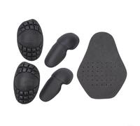 Insertos de armadura para motocicleta, aprobados por la CE, almohadilla ligera con protección de rodilla, codo y hombro, para jeans de motociclista, juego de 5 piezas