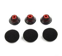 Insertos de auriculares de espuma de silicona para Plantronics para auriculares Voyager 5200 5220 diseñados para instalación y extracción repetibles (3 piezas m (3 piezas L (16 mm)