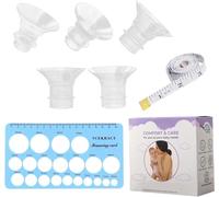 Insertos de brida de 13/15/17/19/21 mm para copas de extractor de leche portátiles con brida/escudos de 24 mm, compatible con Medela, Momcozy S9/S9 Pro/S12/S12 Pro, TSRETE, Spectra, Elvie, Bella Baby