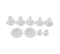 Insertos de brida de 13/15/17/19/21 mm para escudo/bridas de 24 mm con diafragma de silicona y válvula de pato