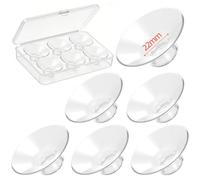 Insertos de Brida para Extractor de Leche 6PCS 22mm Boca Ancha, Insertos de Silicona para Brida 24mm, Suaves y Cómodos Compatibles con Momcozy Spectra Medela Elvie Eufy, con Estuche