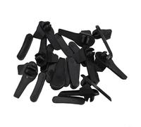 Insertos de cabezales de pato para cambiador de neumáticos, 20 almohadillas de montaje de plástico, protectores de protección de llantas para herramientas de cambio de neumáticos, color negro