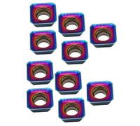 Insertos de carburo, 10PCS Fresado para CNC de Procesamiento de Acero Inoxidable SEKT1204AFTN Revestimiento Azul Torneado Herramientas de Corte Cuchillas de Torno