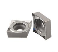 Insertos de carburo CCGT060204-AK H01 10PCS para aluminio CNC Torno Insertos para mecanizado de aluminio para semi acabado y acabado herramientas de corte 6x2.38mm