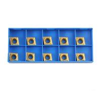 Insertos de carburo CNC CCMT09T308-HMP 10pcs, optimizado para control de virutas y carga de mecanizado reducida en fabricación de acero y hierro fundido
