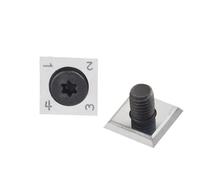 Insertos de carburo de 14 x 14 x 2 mm cuadrados de 30 grados para cabezal de cepilladora en espiral para carpintería, cortador de 4 lados con tornillos M6, paquete de 10