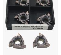 Insertos de carburo MMT16ER AG60 AG55 S KT8060 Insertos de torneado Herramientas de torneado de roscas Insertos de rosca MMT16ER(16IR AG60-S KT8060)