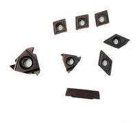 Insertos de carburo recubiertos de TiN CCMT060204 DCMT070204 11IR AG60 16ER AG60 MGMN200 para aplicaciones internas de roscado externo y corte de ranura